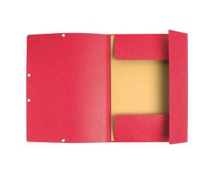 Cartella 3 lembi con elastico angolare A4 dorso 0,3 cm cartoncino Lustre rosso - 9357 - 1