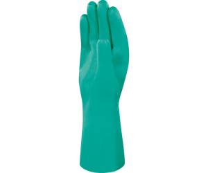 Guanti da lavoro industriale Nitrex 801 nitrile floccato cotone taglia 08 verde - 22061 - 1