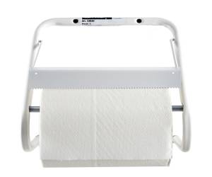 Porta bobina asciugatutto da muro metallo bianco - 17279 - 1