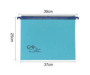 Cartella sospesa Joker cassetto interasse 39 cm fondo U 37 x 25 cm blu - 12400 - 1