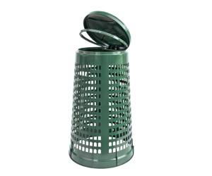 Trespolo portasacco con anello fermasacco diametro 38 cm altezza 85 cm 110 lt verde - 22242 - 2