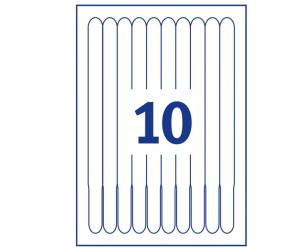 Braccialetti identificativi stampabili 5 fogli 10 etichette per foglio A4 PE bianco - 146 - 3