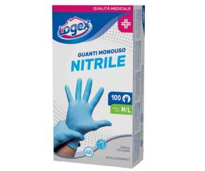Guanti in nitrile non talcato per uso medicale taglia M L azzurro scatola 100 pezzi - 13933 - 1