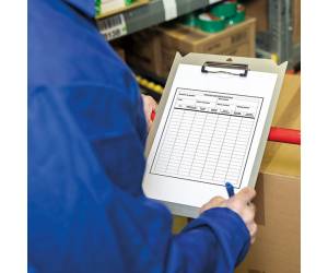 Portablocco con attacco carrelli A4 alluminio - 22175 - 2