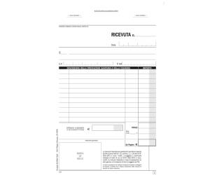 Blocco ricevute sanitarie numerate 100,2 copie autoautoricalcanti 21,5 x 14,8 cm - 9267 - 1
