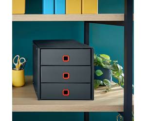 Cassettiera ClickeStore Cosy - 3 cassetti - grigio - Leitz - 53680089 - DMwebShop - 2