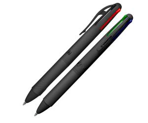 Astuccio penne a sfera All Black punta 1 mm 4 colori - 22385 - 2