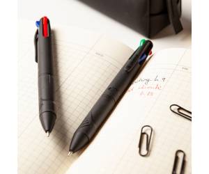 Astuccio penne a sfera All Black punta 1 mm 4 colori - 22385 - 4