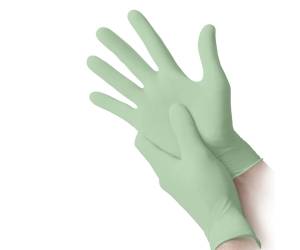 Guanti in nitrile bio taglia L verde pastello - 27914 - 1