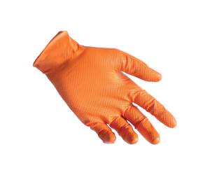 Guanti in nitrile N85 ultra resistenti taglia L arancione - 27884 - 1
