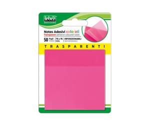 Blocchetto notes adesivo 75 x 75 mm colori traslucidi assortiti Box 72 blocchetti - 28740 - 3