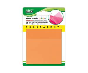 Blocchetto notes adesivo 75 x 75 mm colori traslucidi assortiti Box 72 blocchetti - 28740 - 5
