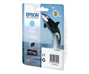 Cartuccia Epson C13T76054010 Inkjet ciano chiaro T7605,25,9 ml Originale - 7569 - 1