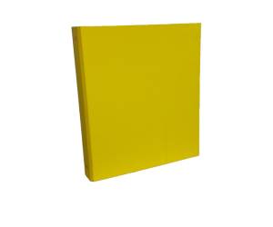 Raccoglitore King 22 x 30 cm 4 anelli tondi 30 mm dorso 4 cm giallo rivestimento in PP - 593 - 2