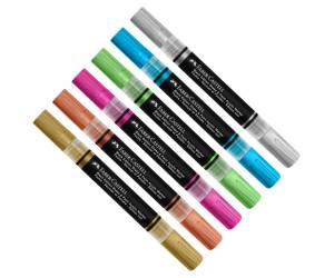 Marcatori Shake e Paint colori assoriti metallic confezione 6 pz - 1373 - 1