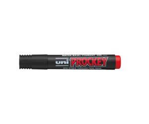 Marcatore Uni Prockey M126 punta a scalpello da 1,5,7 mm rosso - 6880 - 1