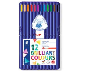 Matite colorate Ergosoft triangolari colori assortiti astuccio 12 pezzi - 4685 - 1