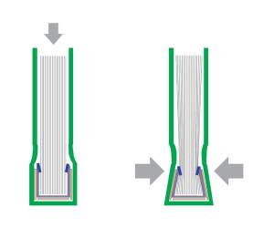 Copertine Impressbind flessibile 14 mm bordeaux scatola 10 pezzi - 1572 - 1