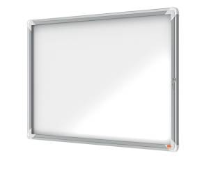 Bacheca per interni fondo magnetico bianco 8 fogli A4 orizzontale - 16469 - 1