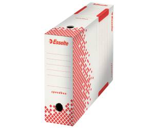 Scatola archivio Speedbox dorso 8 cm 35 x 25 cm bianco e rosso - 7710 - 1