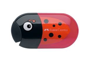 Temperamatite Animals con contenitore 2 fori con serbatoio e gomma assortiti - 15808 - 2