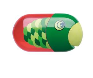 Temperamatite Animals con contenitore 2 fori con serbatoio e gomma assortiti - 15808 - 3