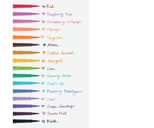 Pennarello Flair Nylon punta feltro 1,10 mm colori assortiti Candy Pop - 18002 - 1