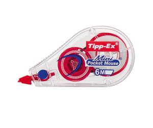 Correttore a nastro Mini Pocket Mouse 5 mm x 6 mt colori assortiti - 3378 - 3