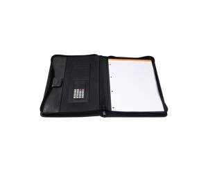 Conferenziere con calcolatrice Exawallet PP nero - 6754 - 2