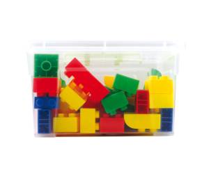 Mattoncini Midi da costruzione in ABS colori assortiti bauletto da 70 pezzi - 9031 - 1