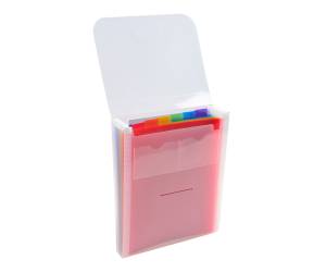 Classificatore valigetta verticale cristallo 25,5 x 30,5 cm 6 tasche PPL - 55798E - 3130630557982 - DMwebShop - 2