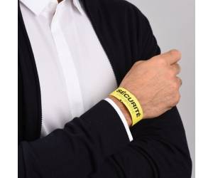 Braccialetti identificativi stampabili 5 fogli 10 etichette per foglio A4 PE giallo - 145 - 2