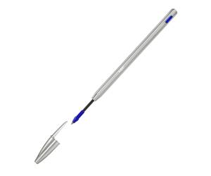 Penna sfera Cristal Re New con cappuccio 1 mm blu - 1778 - 1