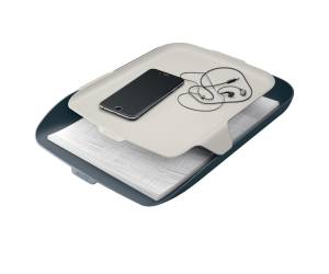 Vaschetta portacorrispondenza con vassoio organizer Cosy grigio - 22540 - 2