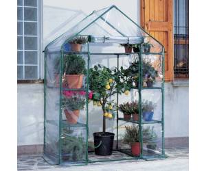 Serra Ibicus 8 ripiani 140 x 73 x 200 cm acciaio verniciato PVC verde trasparente - 4044 - 1