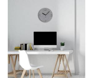 Orologio da parete effetto 3D diametro 30 cm PET grigio - 24187 - 2