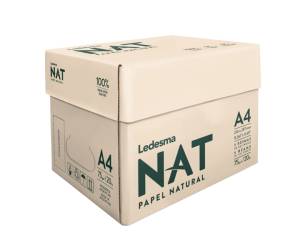 Carta da fotocopie ecologica NAT - A4 - 75 gr - colore naturale - risma 500 fogli - conf. 5 pezzi - Ledesma - 186292 - DMwebShop - 1