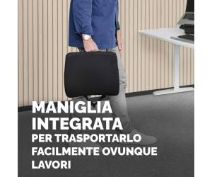 Cuscino Lombare Confort Breyta 33 x 38 x 9 cm in tessuto nero - 30117 - 6