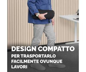 Cuscino Lombare Breyta 17 x 35 x 6 cm in tessuto nero - 30118 - 6