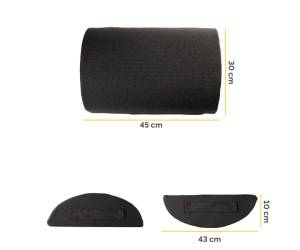 Cuscino Poggiapiedi Breyta 10 x 45 x 30 cm nero - 30119 - 1