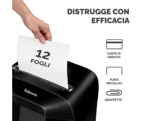 Distruggidocumenti LX85 a frammenti nero - 30143 - 2