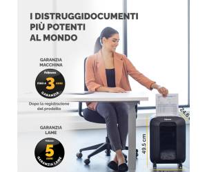 Distruggidocumenti LX85 a frammenti nero - 30143 - 6