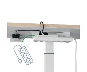 Scrivania Compatta Elettrica Sit Stand fissa 80 x 60 x 65,130 cm bianco - 1029 - 2