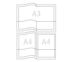 Cartella con doppia tasca Capri 69 T2 A4 PVC trasparente liscio - 4778 - 1