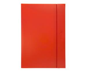 Cartella progetto con elastico 24 x 35 cm dorso 3 cm rosso - 5212 - 1