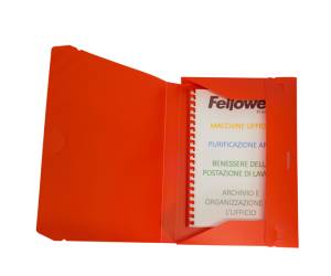 Cartella progetto con elastico 24 x 35 cm dorso 3 cm rosso - 5212 - 2