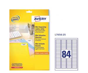 Etichette adesive L7656 in carta angoli arrotondati laser permanenti bianco 46 x 11,1 mm 25 fogli - 1087 - 1