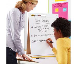 Blocco Lavagna da tavolo Super Sticky autoportante 563R 58,4 x 50,8 cm bianco 20 fogli in carta riciclata - 13524 - 1