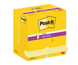 Blocco Super Sticky Z Notes R350,123SS CY 76 x 127 mm giallo Canary 90 fogli - 8985 - 1