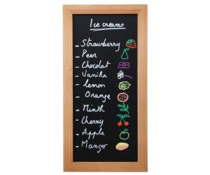 Lavagna Woody teak 20 x 40 cm - 13483 - 1